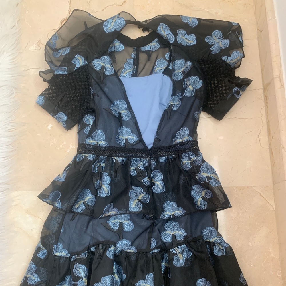 Beautiful black and blue dress